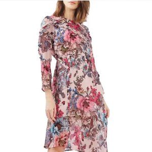 TopShop Floral Ruffle Midi Dress 6
